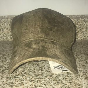 Olive Velvet Baseball Cap