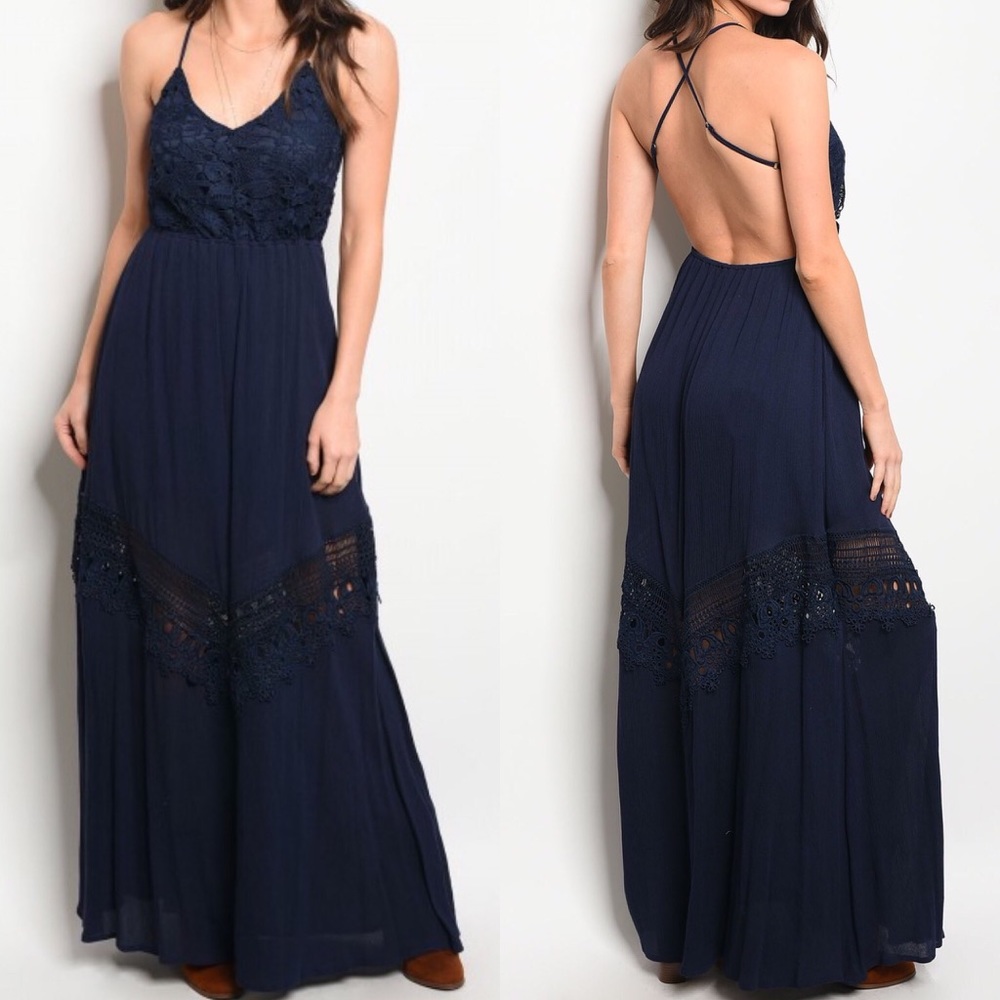 Blue Maxi Dress - Picture 2 of 5