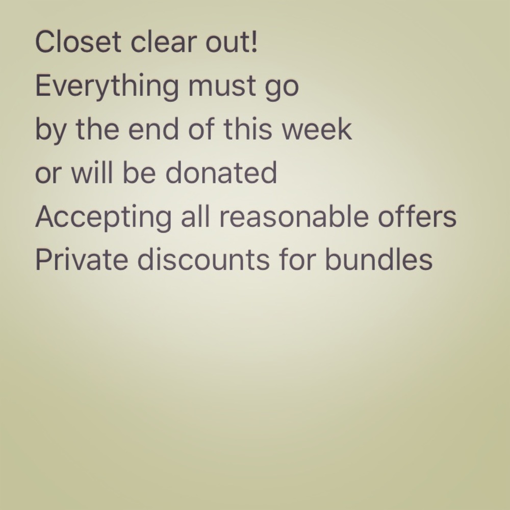 Clear out major discounts