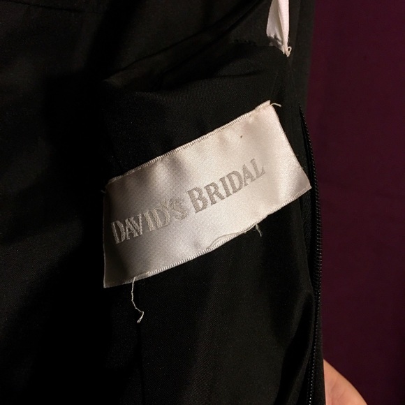 David’s Bridal Satin Beaded Xback Bridesmaid Dress - Picture 7 of 8