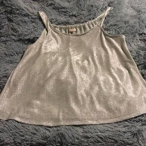 Sparkly mint green cami/tank top