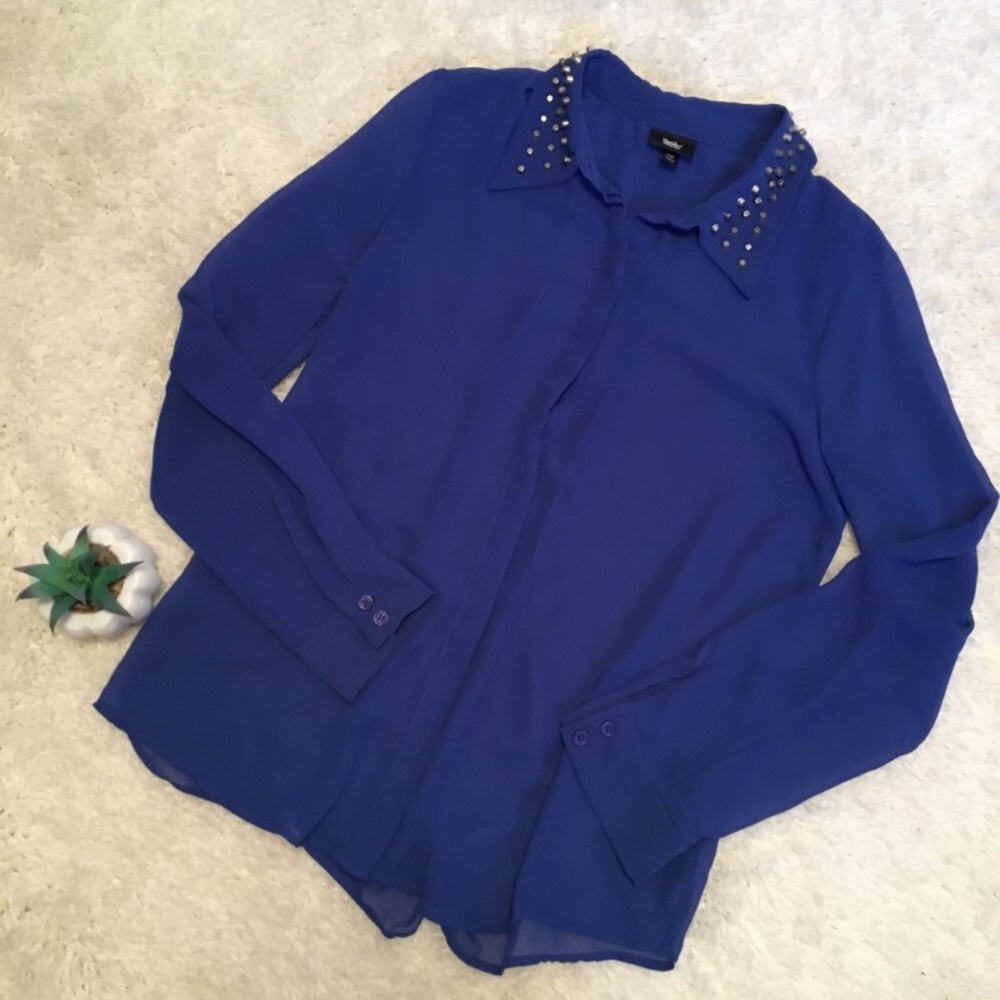 Mossimo Supply Co. Studded Collar Blouse