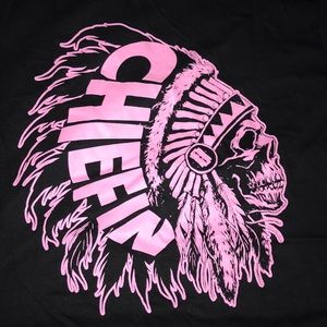 Pink chief graphic tee