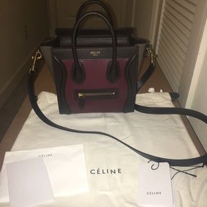 Authentic Celine Tri Color Nano