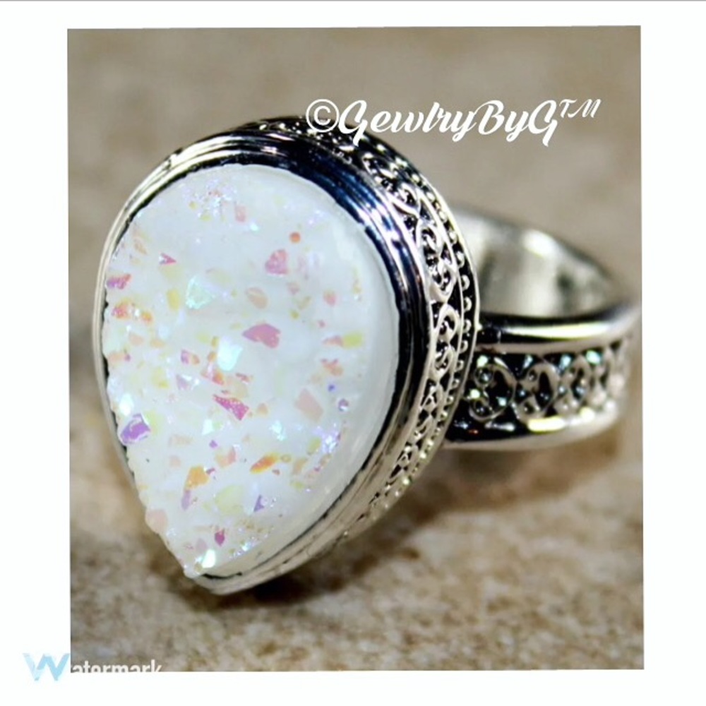 💍DRUZY White Ring.