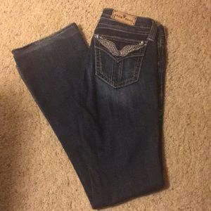 Jeans Funky Sang Real studded angel wing pocket