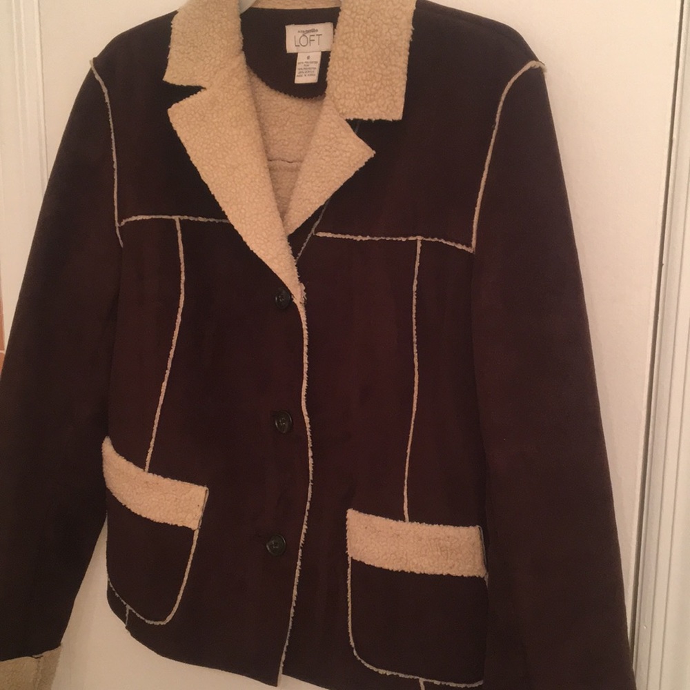Beautiful Brown Winter Suede Jacket - image 1