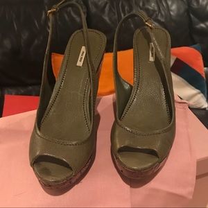 Miu Miu Wedge Sandal