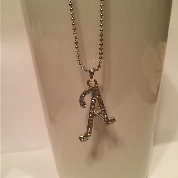 Letter “A” Bling Necklace - Picture 3 of 4