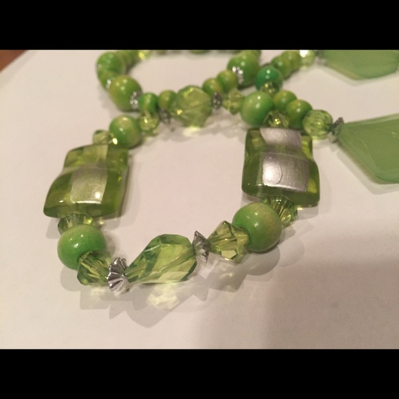 Three Green Bead Bracelets - Picture 2 of 4