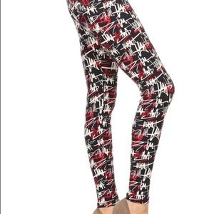 OS printed graffiti leggings - soft as Lularoe