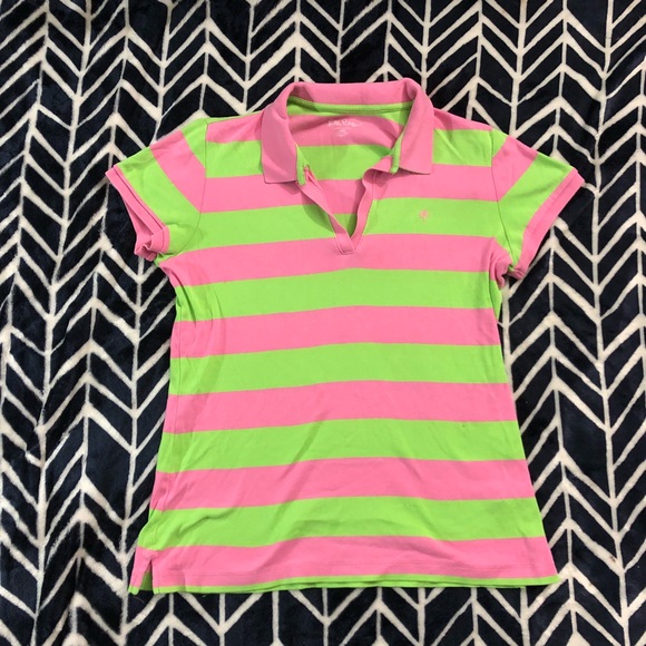 Lilly Pulitzer Tops - Lilly Pulitzer striped polo shirt