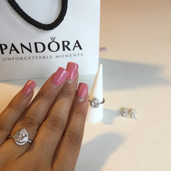 Pandora Radiant Teardrop CZ Ring NEW - Picture 6 of 7