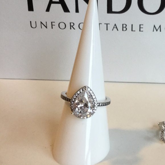 Pandora Radiant Teardrop CZ Ring NEW - Picture 2 of 7