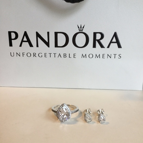 Pandora Radiant Teardrop CZ Ring NEW - Picture 5 of 7