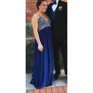 Blue prom dress