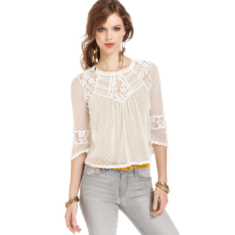 Free people lace blouse-SOLD