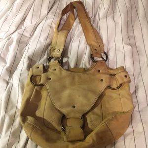 Anthropologie Nest saddle handbag.
