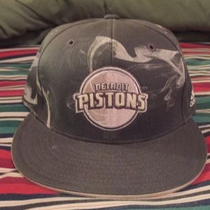 DOPE ADIDAS DETROIT PISTONS SMOKEY FLAT BRIM