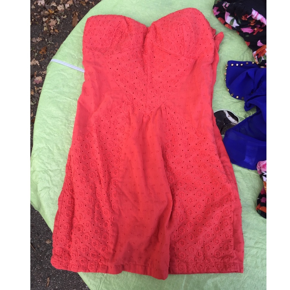 Coral dress