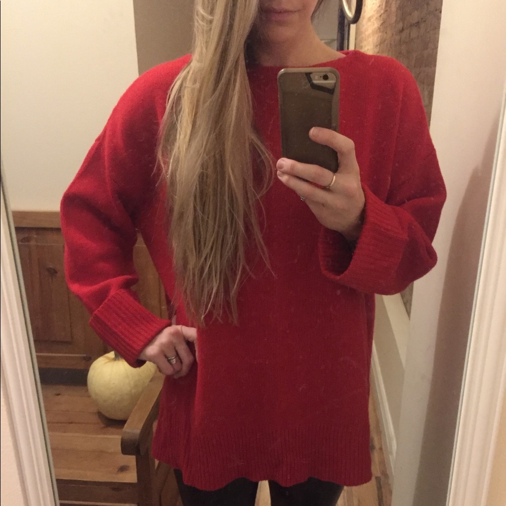 Polo Ralph Lauren Holiday Red Chunky Sweater