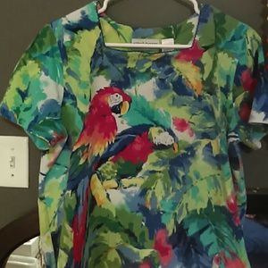 Funky parrot shirt