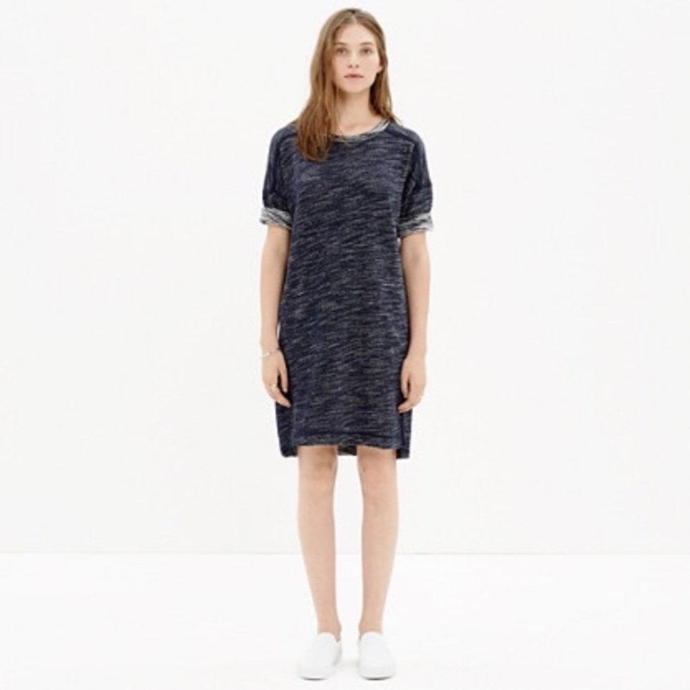 Madewell textured sweatshirt dress