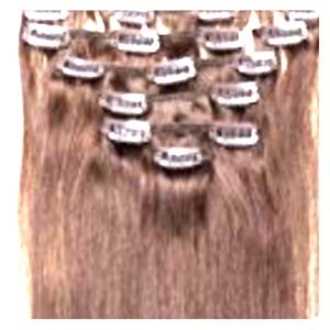 Clip in hair extensions