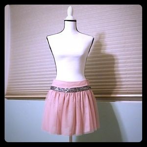 Princess by Vera Wang Pink & Silver Sequin Skirt