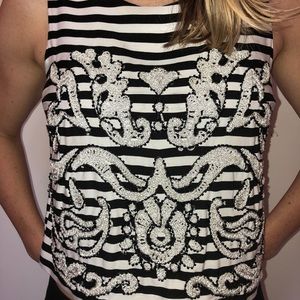 Gianni Bini Cropped Embroidered Top