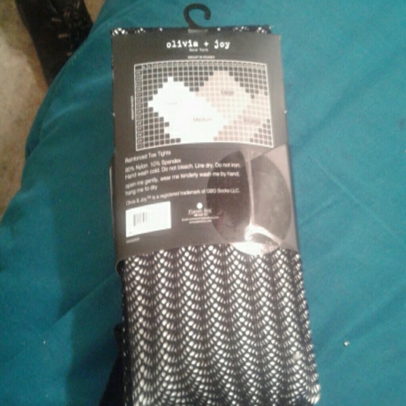 3FER Sale Black stripe fishnet tights two pair - Picture 2 of 2