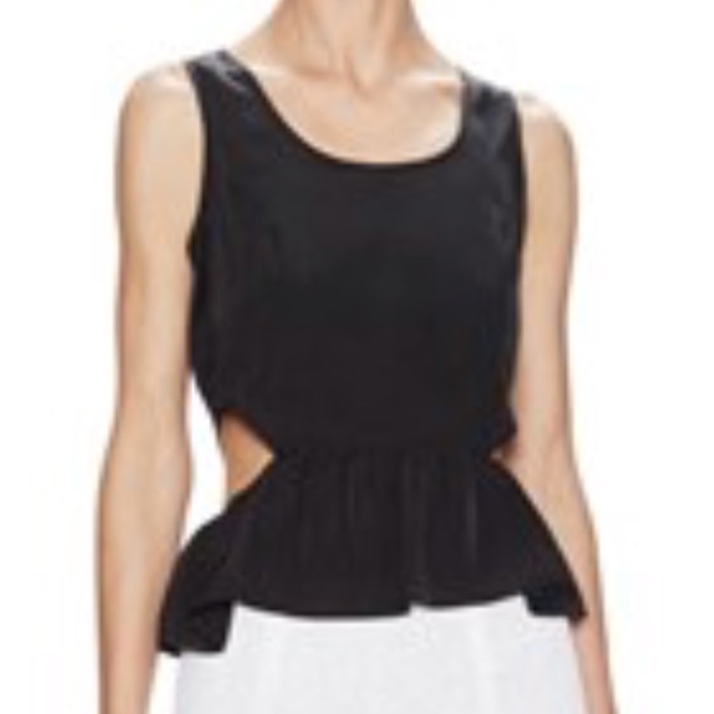 BCBGeneration side cut out tank BLACK XS