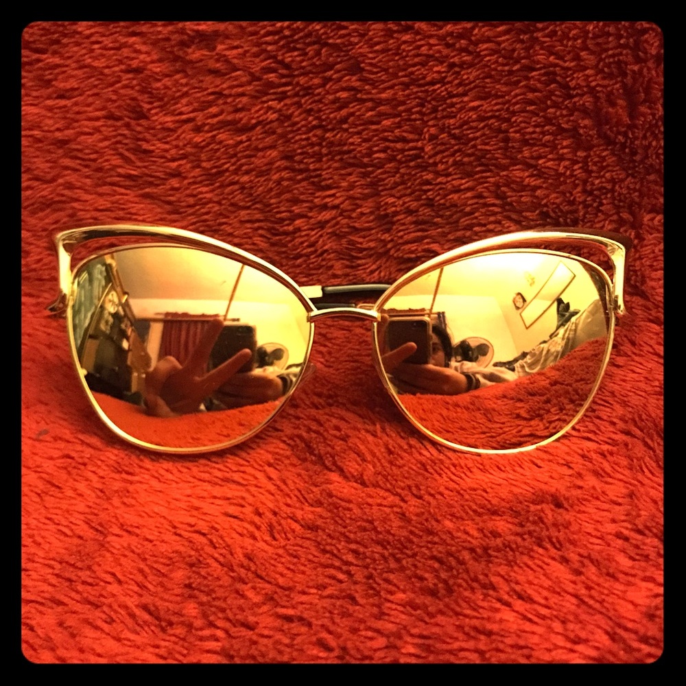 Cat eye fashion sun glasses
