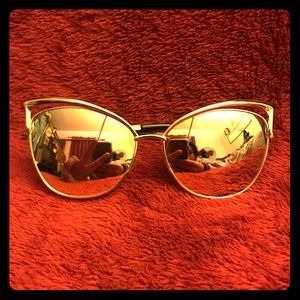Cat eye fashion sun glasses