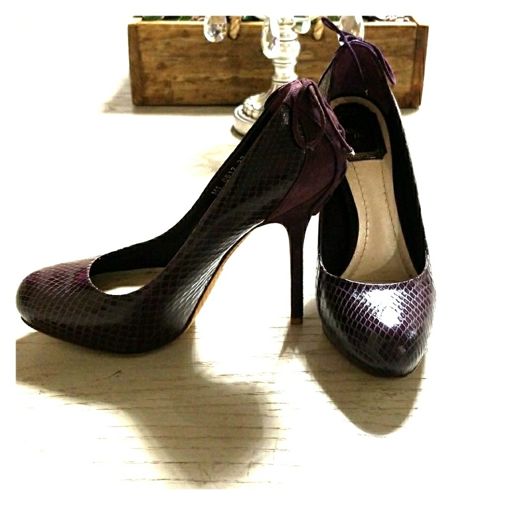 AUTHENTIC Christian Dior Purple Corset Heel