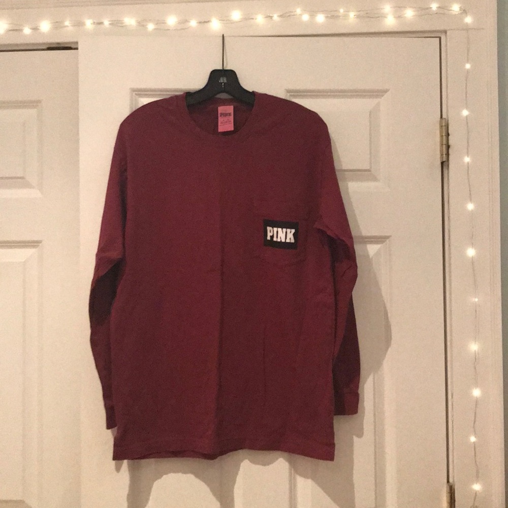 PINK Maroon Long Sleeve
