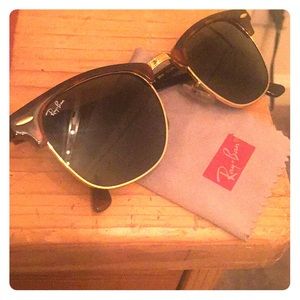 Rayban clubmaster sunglasses dark brown tortoise