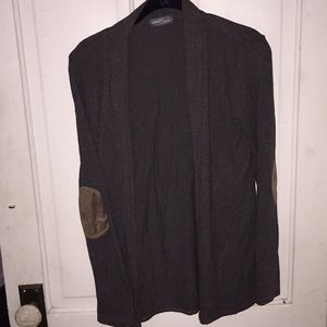 Market & Spruce Suede Elbow Patch Cardigan