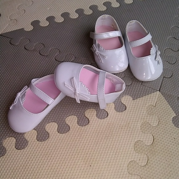 🌠Infant Girls White bow dress shoes - Picture 3 of 5