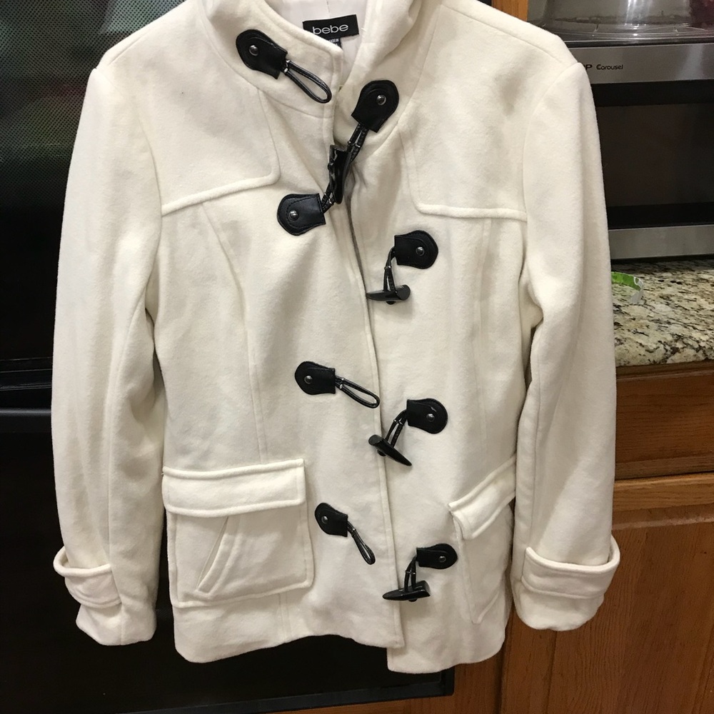 Bebe white jacket