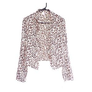 Cheetah print blazer