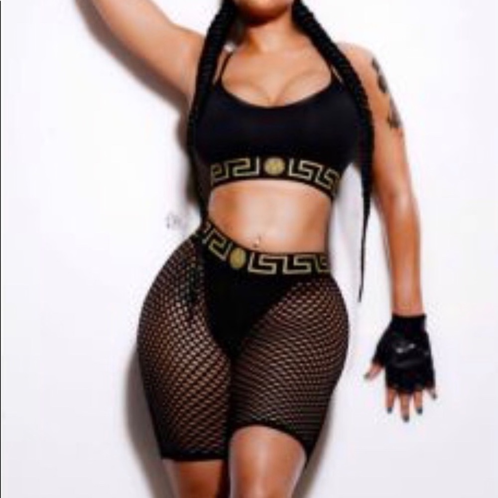 Fishnet short and top