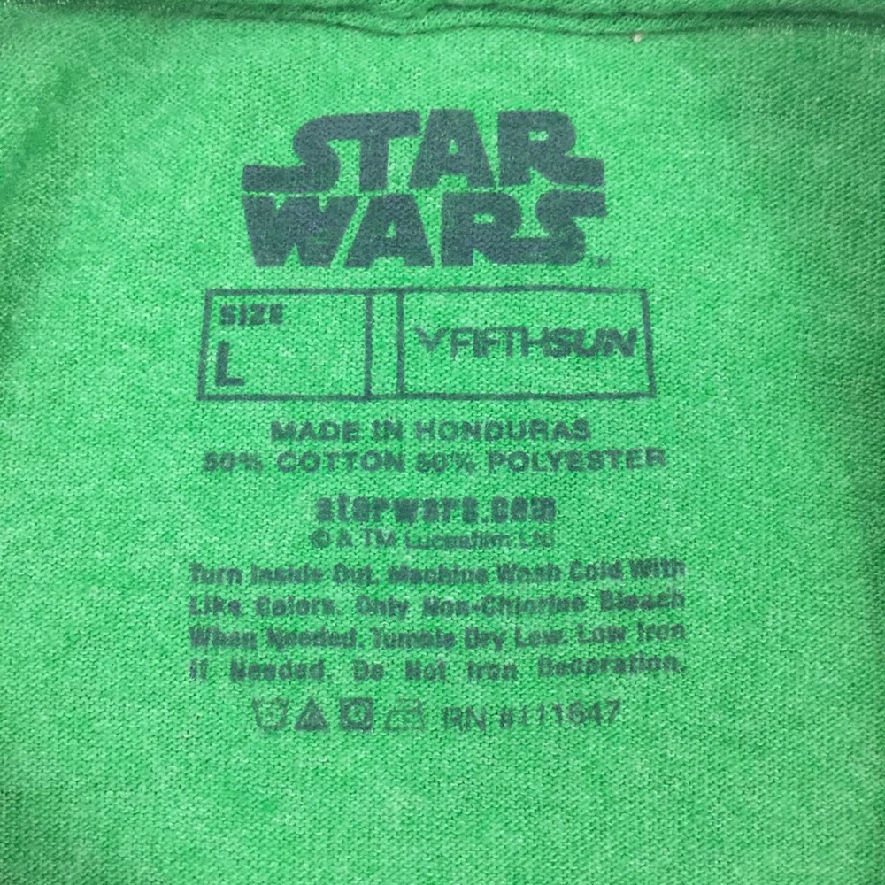 ❤️ Star Wars Yoda Christmas Graphic Tee Size Large - Picture 3 of 4
