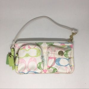 Multicolor Coach Scribble Purse