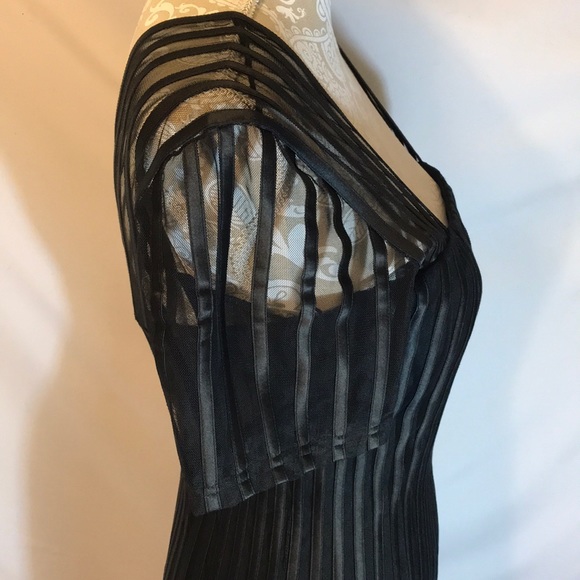 NWT JS Collection black vertical stripe occasion👗 - Picture 7 of 8