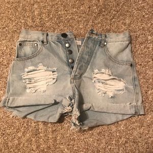 High Waisted Jean Shorts