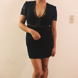 black lace dress forever 21