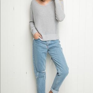 Brandy Melville ripped mom jeans