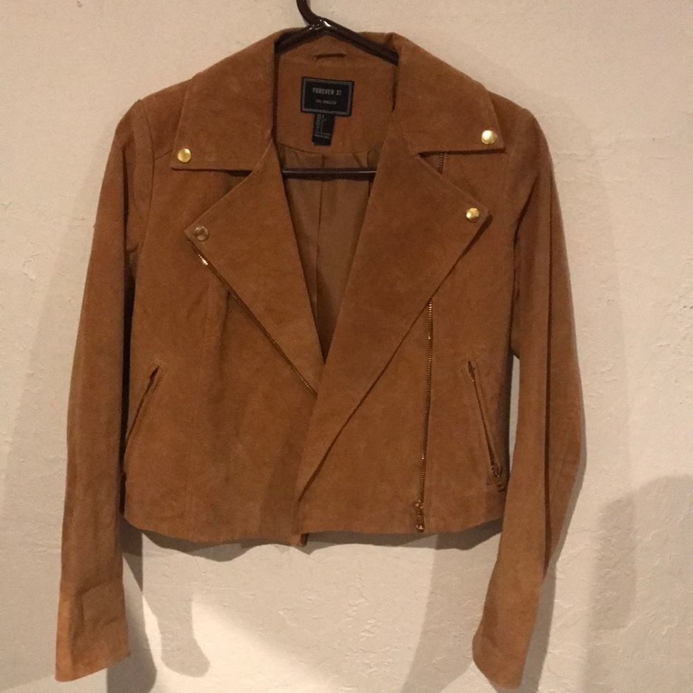 Suede Moto Jacket