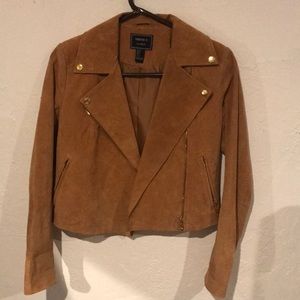 Suede Moto Jacket